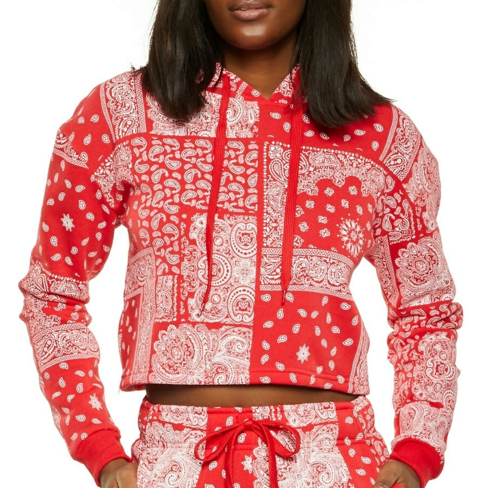 Red Bandana patch  Sweatshirt